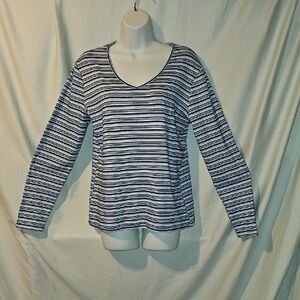 Passports Striped Long Sleeve Top